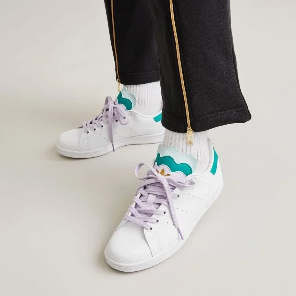 Adidas Stan Smith Women’s White Sneaker Athletic Tennis Shoe #942 - Picture 3 of 11